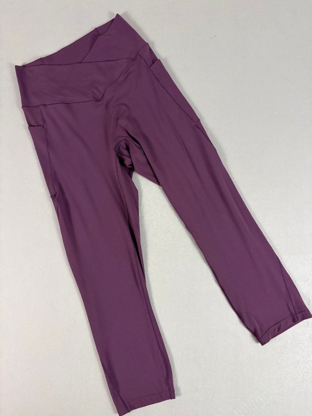 Halara SoftlyZero Crossover Pocket Leggings Purple Mauve M